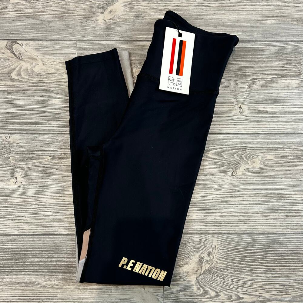 P.E Nation Sweeper Leggings - Size Medium - Designer Athleisure